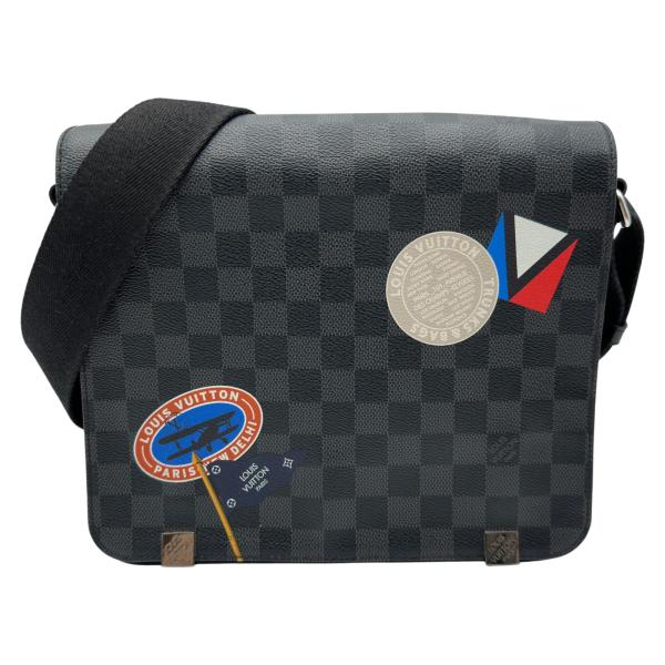 ルイヴィトン ダミエ グラフィット(LVリーグ) ディストリクト PM N41054 ショルダーバッグ LOUIS VUITTON（ルイ・ヴィトン） ディストリクトPM N41054 グレー