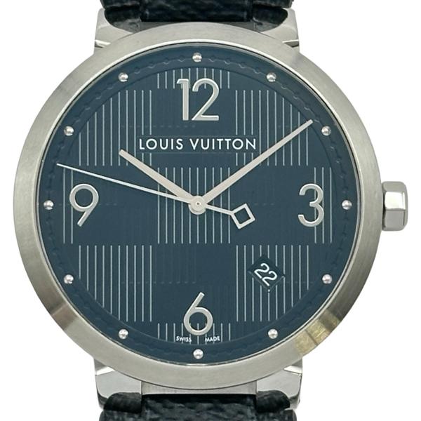 美品!! LOUIS VUITTON タンブール QAD0 C008300 LOUIS VUITTON（ルイ・ヴィトン） タンブール スリム ダミエ グラ