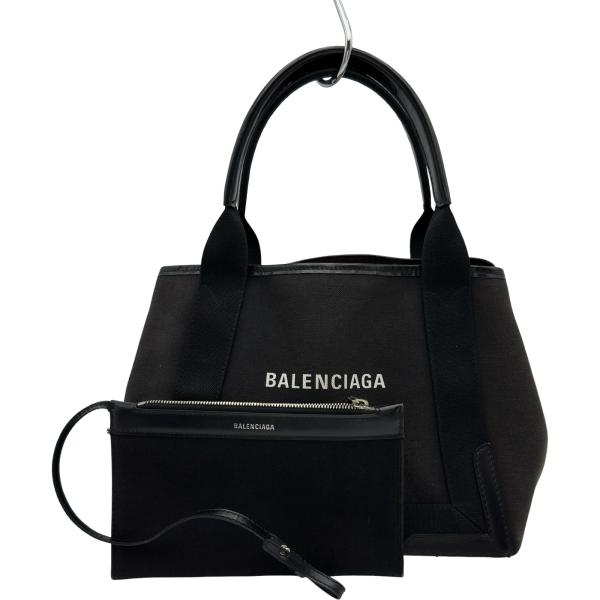 バレンシアガ　BALENCIAGA　ハンドバッグ　カバスS　レザー　ブラック BALENCIAGA（バレンシアガ） ネイビーカバスS 339933 ブラック