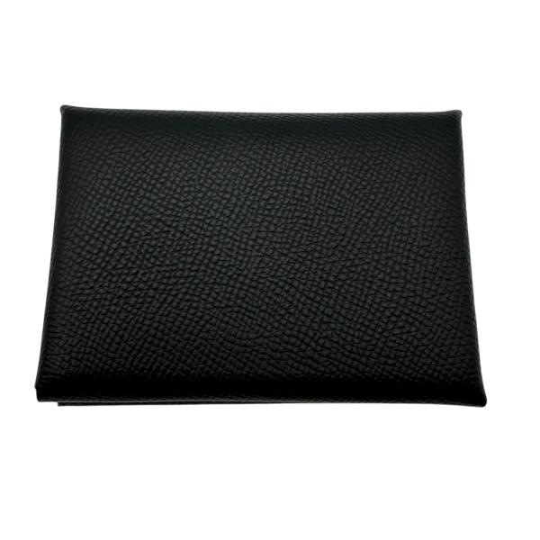 HERMES（エルメス） カルヴィ デュオ B刻印 ブラック シルバー金具