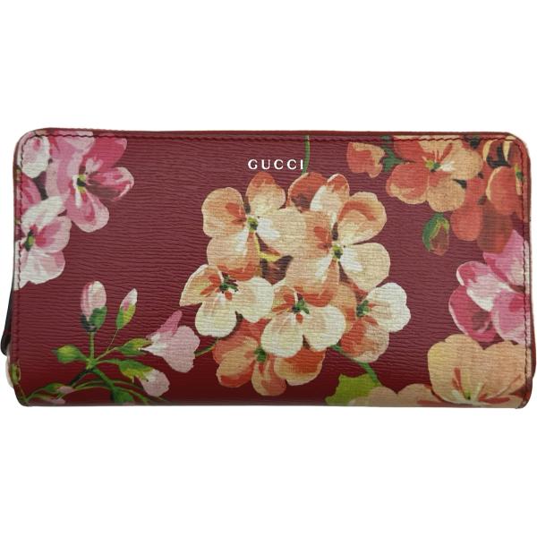 GUCCI（グッチ） ブルームスラウンドファスナー財布 410102 レッド