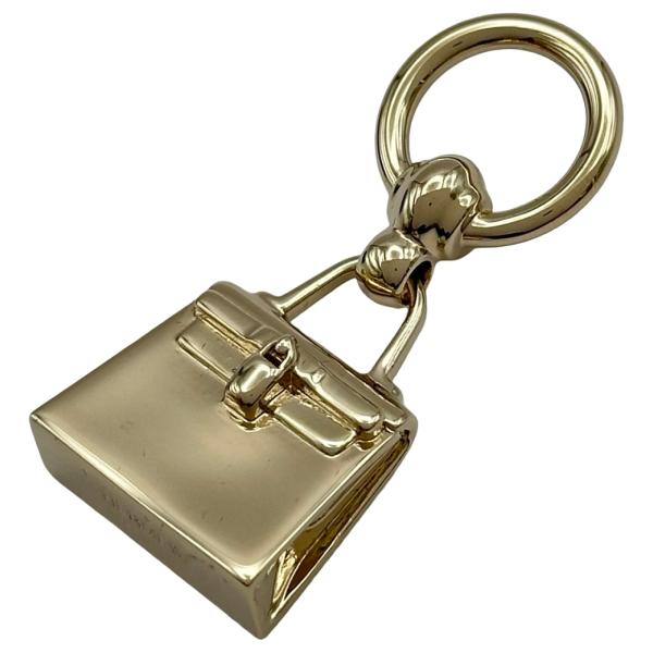 エルメス HERMES ミニケリーツイリーリング ゴールド メタル スカーフリング レディース 中古