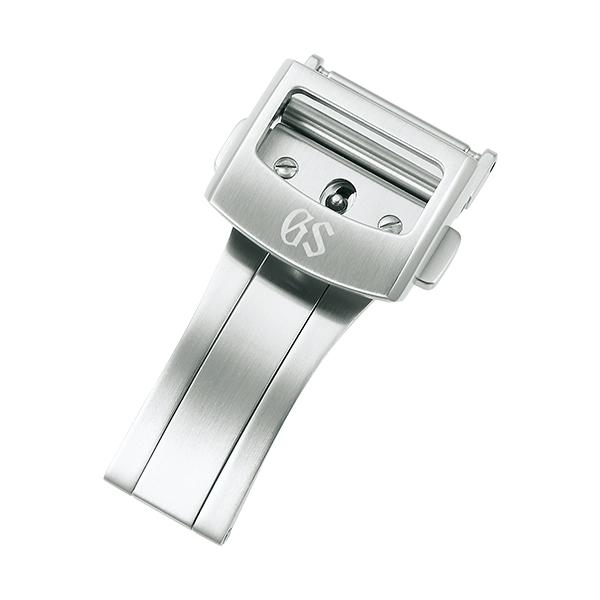 グランドセイコー Dバックル SS R0101AC-BK00 18mm GSロゴ Grand Seiko グランドセイコー クロコダイル メンズ バンド用 中