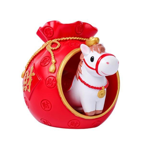 説明:[お祝い]明るい旧正月のデザインは縁起の良い赤色と伝統的な漢字を特徴としており.馬年の幸福と繁栄を象徴しています. [品質]馬の置物は.細部にまで細心の注意を払って高級樹脂で作られています. [多用途]馬の像の飾りは.リビングルーム....