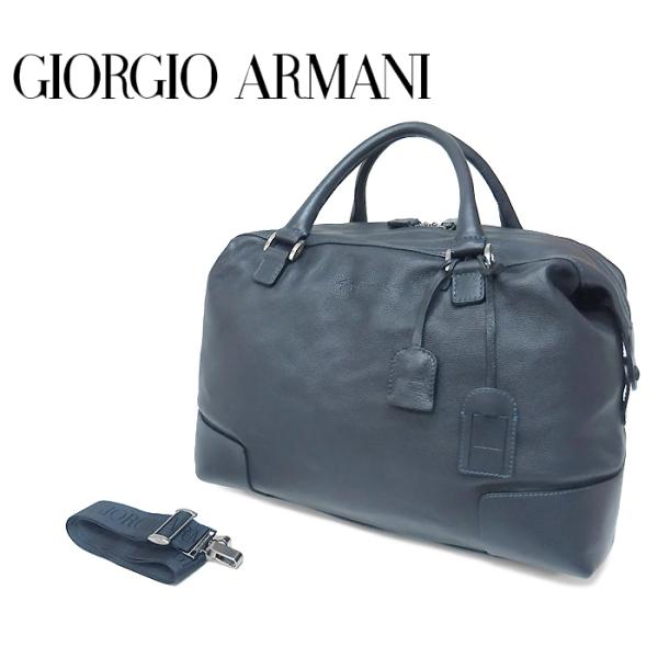 未使用級✨ジョルジオアルマーニ レザー 2wayボストンバッグ