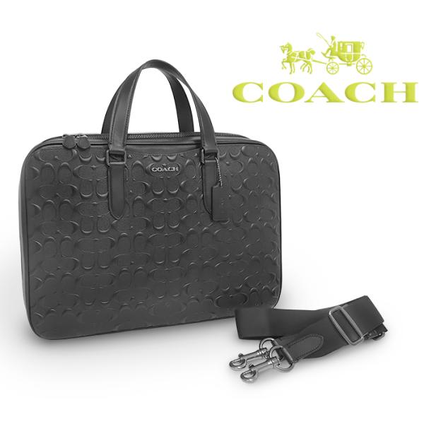 セール❢COACH コーチ 2WAY ビジネス ブリーフケース レザー COACH（コーチ） 【超美品 ほぼ未使用】 COACH 2WAY ビジネスバッグ