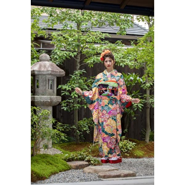 大正浪漫感じる振袖、Wayu-bi、仕立上り振袖単品商品 No, 1901b 大正浪漫感じる振袖、Wayu-bi、仕立上り振袖単品商品 No, 1901b ・送料