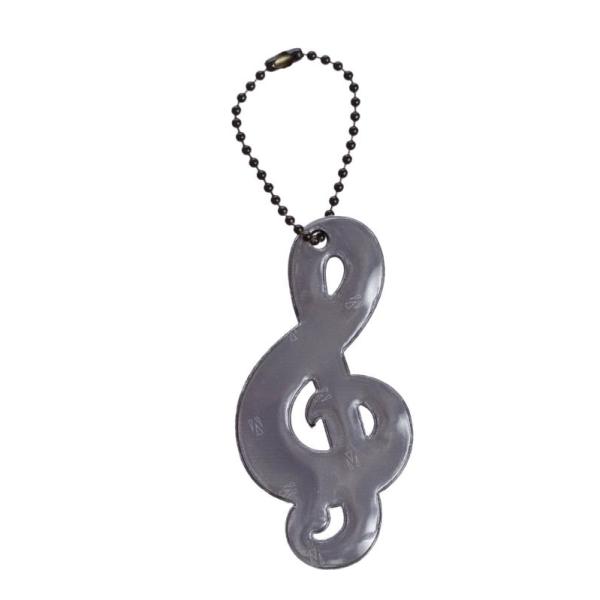 他サイト： Glimmis グリミス ト音記号 ブラック BK 北欧 リフレクター 反射 キーホルダー 再帰性反射素材 1個 (x 1)の商品画像