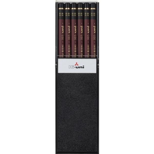 他サイト： 三菱鉛筆 鉛筆 ハイユニ 2B 1ダース HU2Bの商品画像