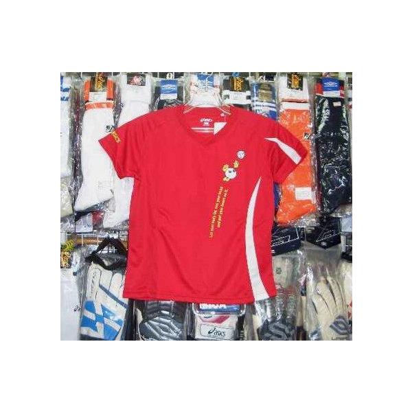 XW6107　限定生産　バボちゃん　半袖Tシャツ　カラー　レッド×ホワイト（2301）　サイズ　レディース　SSサイズ　メーカー希望価格￥3360　身長147〜153ｃｍ　バスト74〜80ｃｍ素材：サイバードライ　リバーシブル　ポリエステル...