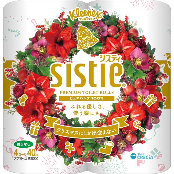 ◆この商品は１ケース入数(１０パック)<BR><BR>　　　　 　　　　 ●114ｍｍｘ４０ｍ●こだわりの小花柄をかわいらしくあしらったプリティ・ロマンティックなシスティ。●マイクロエンボスのやわらか品質。●レジ袋を...