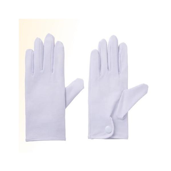 在庫限りの特価品) ホワイトグローブ 白手袋 スムス手袋