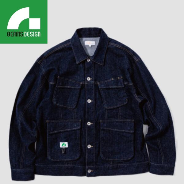 (アウトレット 在庫処分) BEAMS DESIGN  桑和 2702-00 デニム長袖ブルゾン ビームスデザイン SOWA (ネーム刺しゅうできます)