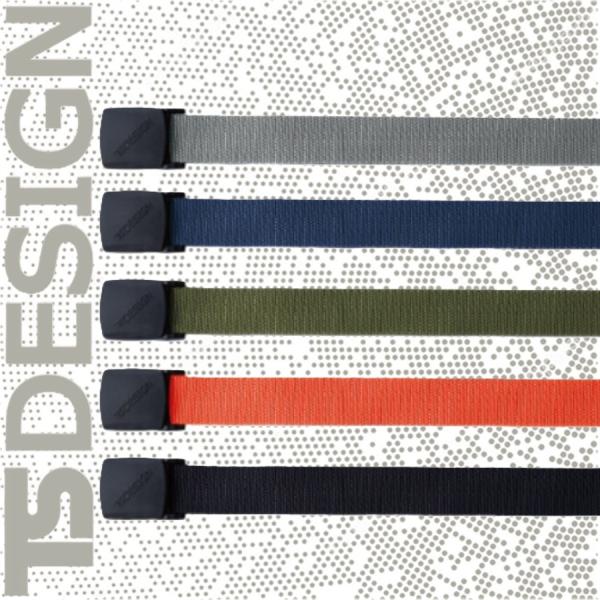 TSDESIGN 84931 ESストレッチベルト 全長120cm ベルト幅3.3cm 藤和