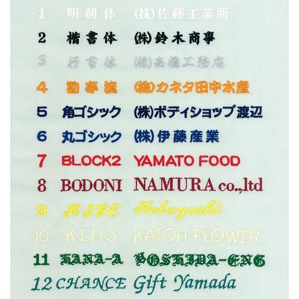 刺繍(刺しゅう)ネーム入れ：2段 : ワークショップ・オオタ