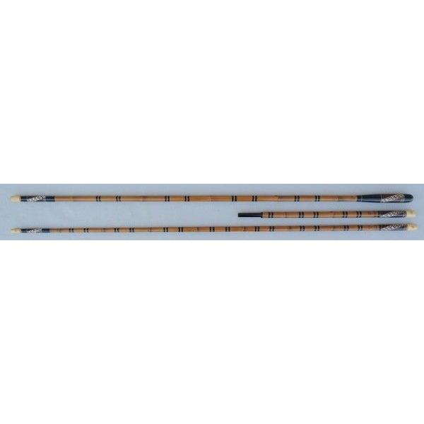 1−7光竹作 天地 琉輝 笛巻 1本半竿掛・1本物玉の柄 日本製釣具