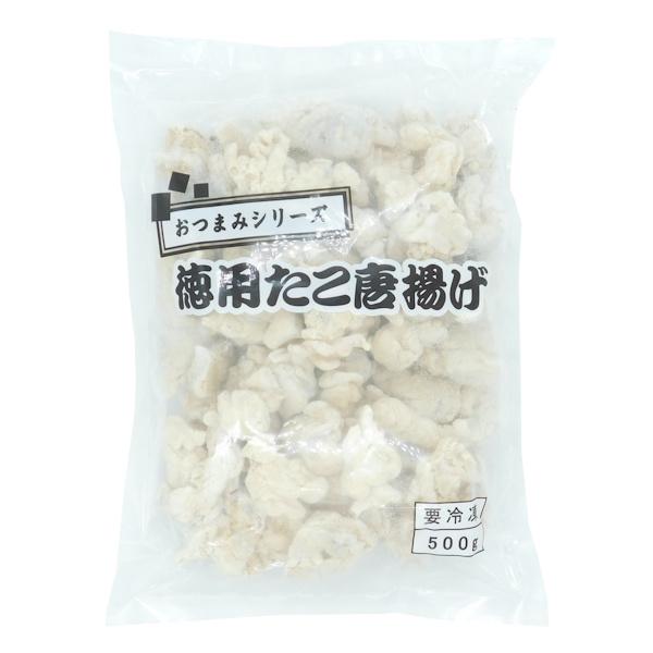 商品名「石光　おつまみシリーズ　徳用たこ唐揚げ(ベトナム産)　500g」◆調理方法◆凍ったまま、約170℃の油で約2分半揚げてお召し上がり下さい。