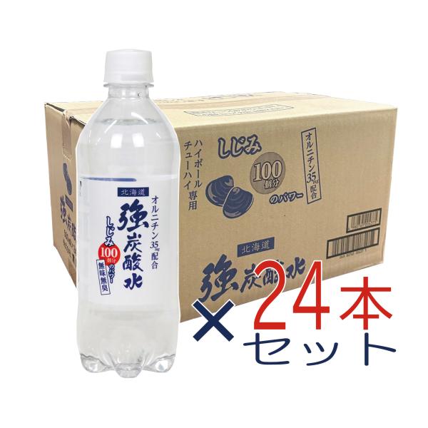 北海道の強炭酸水　オルニチン配合　500ml×24本セット