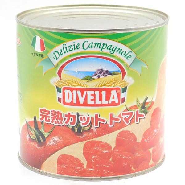 ディヴェッラ　完熟カットトマト缶　2500g