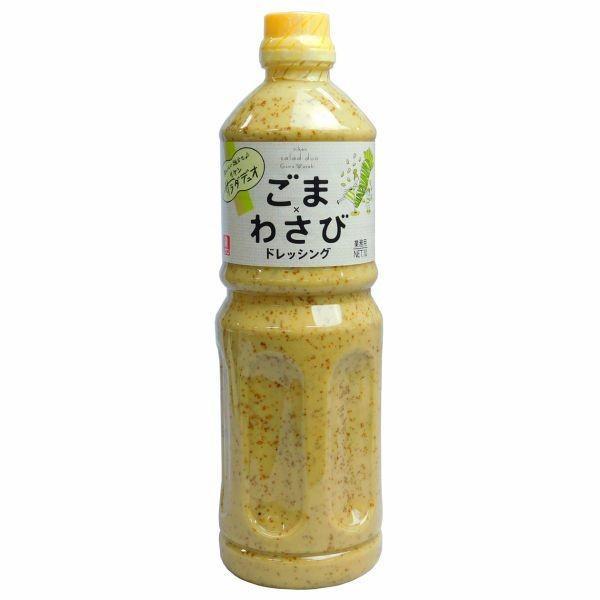 送料無料　理研　サラダデュオ　ごまわさびドレッシング　1L