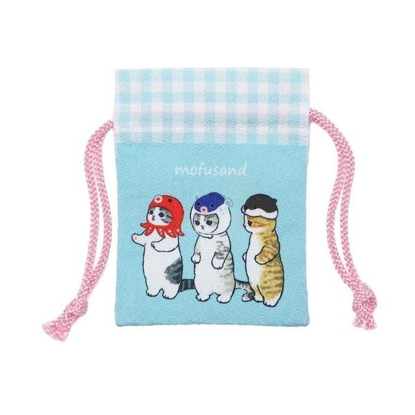 [Release date: December 8, 2022]モフサンドの可愛い豆巾着。ちっちゃくてとってもキュート。コスメケースにしたりピルケースにしたり使えそうです。表と裏でデザインが違うので、より楽しめちゃいます。SNSで大人気、猫...