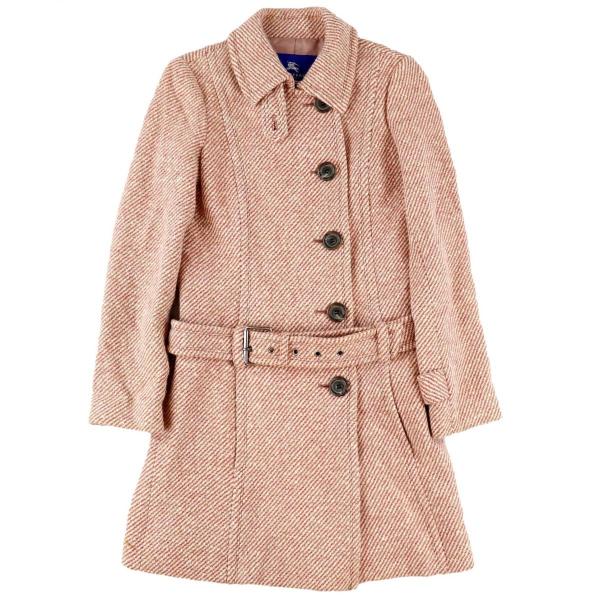 BURBERRYステンカラーコートレディース38 パープル フード付き 日本製 Burberry(バーバリー) フード付ステンカラーコート - Lubb