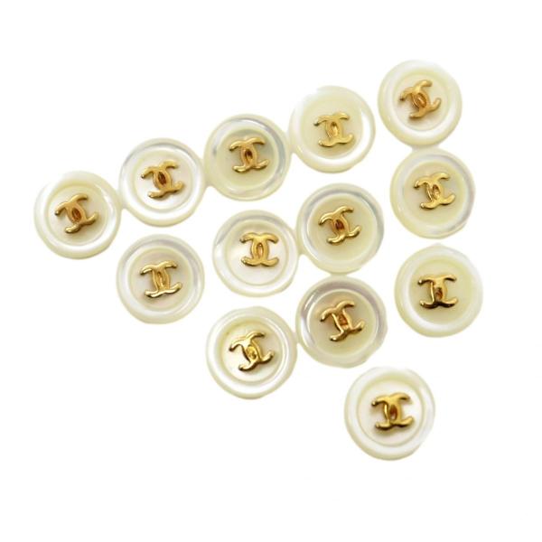 CHANEL ヴィンテージ ボタン ゴールド クローバー 966 CHANEL（ヴィンテージ シャネル）COCOマーク ボタン