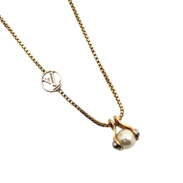 ✨️美品✨️ ルイヴィトン ネックレス V フォー ヴィトン パール レディース LOUIS VUITTON ルイ・ヴィトン Louis Vuitton V フォー ヴィトン