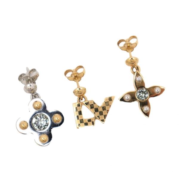 LVロゴ ゴールドピアス LOUISVUITTON エセンシャルV ロング ルイヴィトン LV MP1544