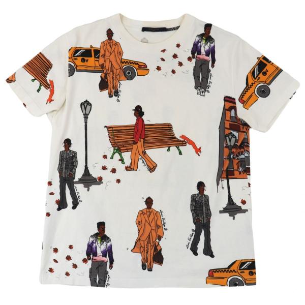 ルイヴィトン ニューウォーカーズ プリンテッド Tシャツ ホワイト L