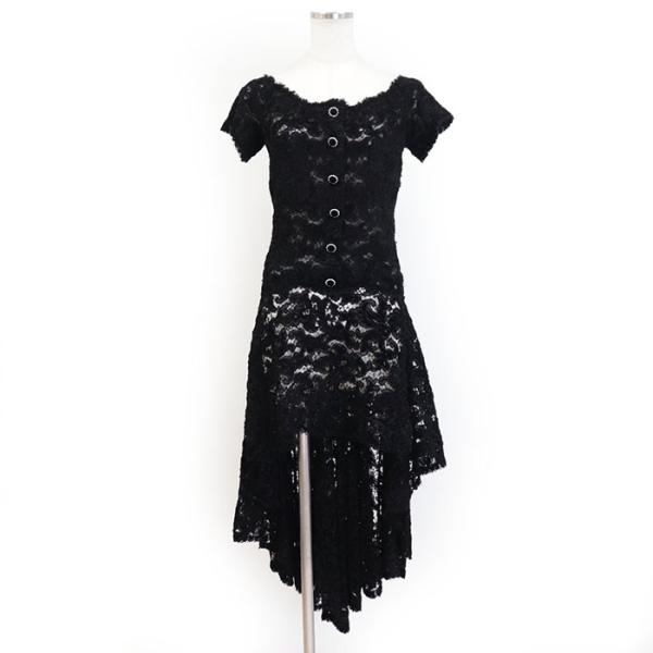 CHANEL 【美品】 シャネル 21年 P71083 LBD 総レースワンピース リトル  