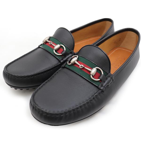 GUCCI ドライビング シューズ ローファー シェリーライン ホースビット GUCCI 【美品】 グッチ ドライビングシューズ ホースビット