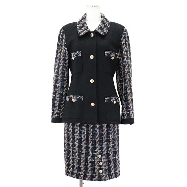 CHANEL リネン生地　ビンテージ　ジャケット、スカートセットアップ opal-shop1_2100020000025721