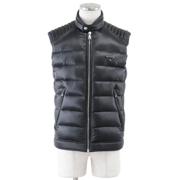 PRADA ダウンベスト 三角プレート プラダ ジャケット　46 ブラック 黒 楽天市場】【プラダ】Prada 21年 三角 プレート ダウンベスト