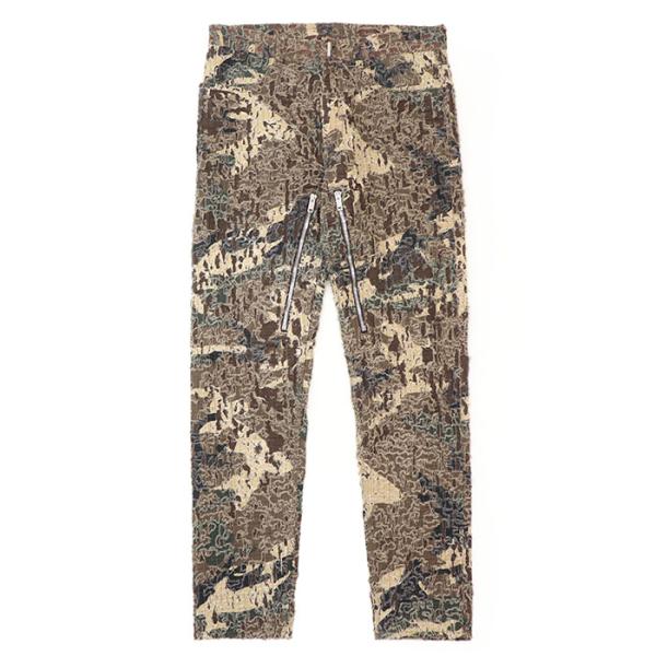 極美品】GIVENCHY ジバンシィ パンツ デストロイ ロゴ レザー パッチ