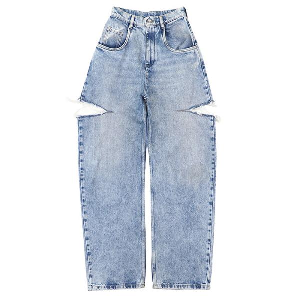 【美品 Maison Margiela】メゾンマルジェラ コットンパンツ Maison Margiela メゾン マルジェラ パンツ デニム 2023年製 ダメージ