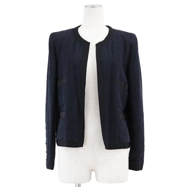 CHANEL（シャネル） ジャケット 02P P19055 ツイード ノーカラー