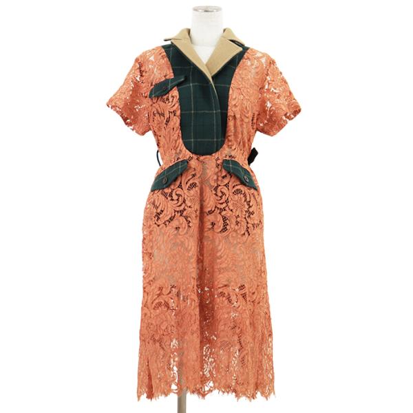 sacai（サカイ） SALE【極美品】Sacai ショートスリーブドレス サイズ
