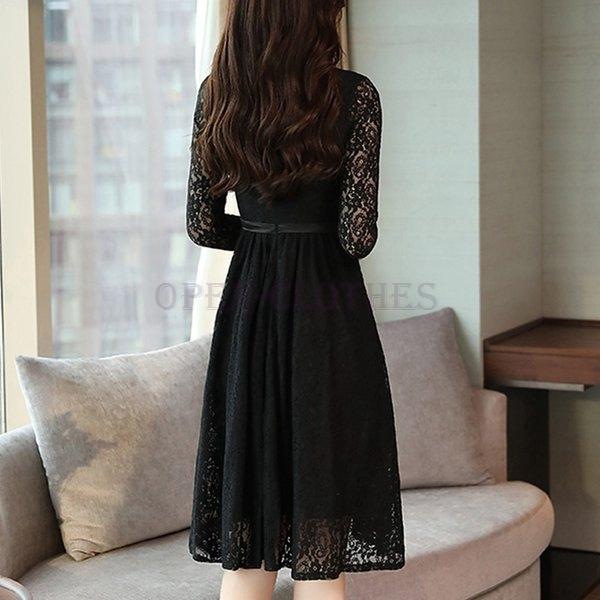 レディースワンピースパーティードレス安い可愛い結婚式ワンピースドレス花柄レースaラインウエストマークリボンパーティーレース Yaopen Oejqg376 Open Clothes 通販 Yahoo ショッピング