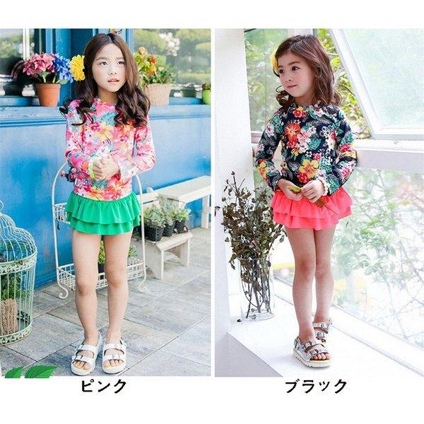 キッズ水着女の子セパレートスカートラッシュガード2点セット上下セット長袖子供女児ガールズ日焼け対策 Yaopen Rhlft295 Open Clothes 通販 Yahoo ショッピング