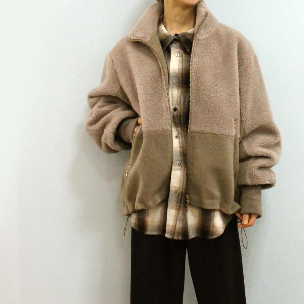 CYNICAL ボアスライバーニットリバーシブルコート　ジャケット　ブラウン a8fc93d4d0d21130a08cd2ab5cf508