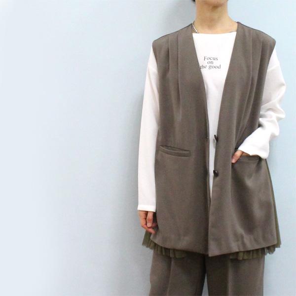 専用　新品　Dignite collier ディニテコリエ　ジレ Dignite collier ディニテコリエ ニットジレ | HA-CHI