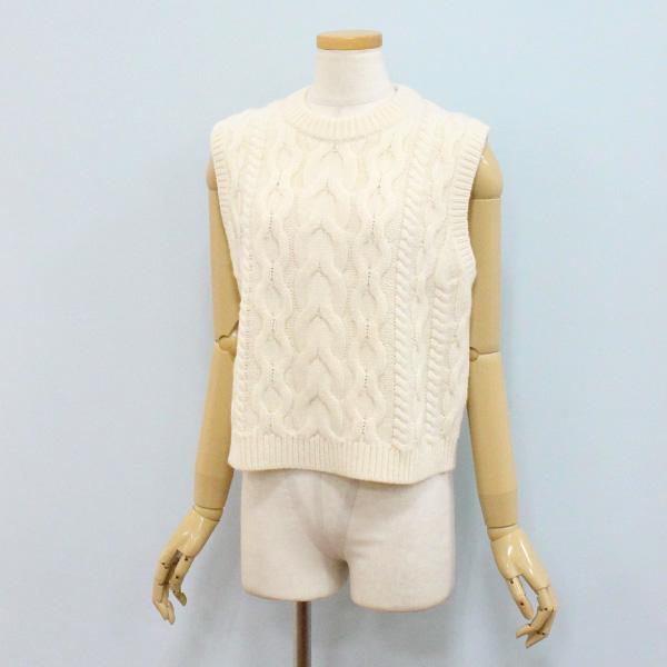 Theory 24AW アランケーブル柄 クルーネックニットベスト Theory 24AW 完売 アランケーブル柄 クルーネックニットベスト