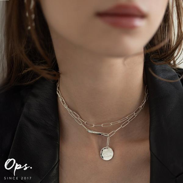 ネックレス コインネックレス 18金 18k ゴールド シルバー925 silver925 レディース ロングネックレス ラウンド サークル シンプル 金属アレルギー
