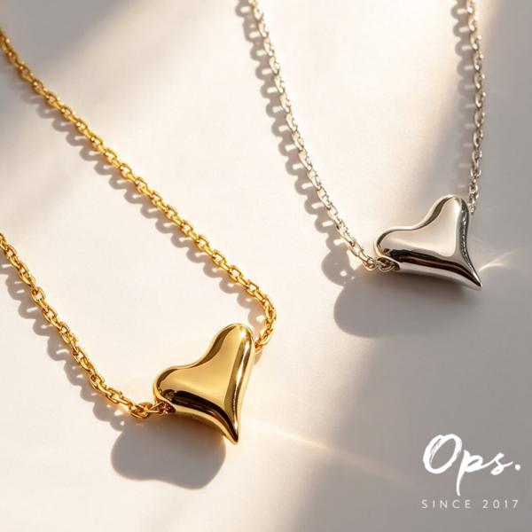 ハートネックレス ネックレス シルバー925 レディース 華奢 シンプル 【palne パルネ】 金属アレルギー K18コーティング ゴールド ハート ギフト