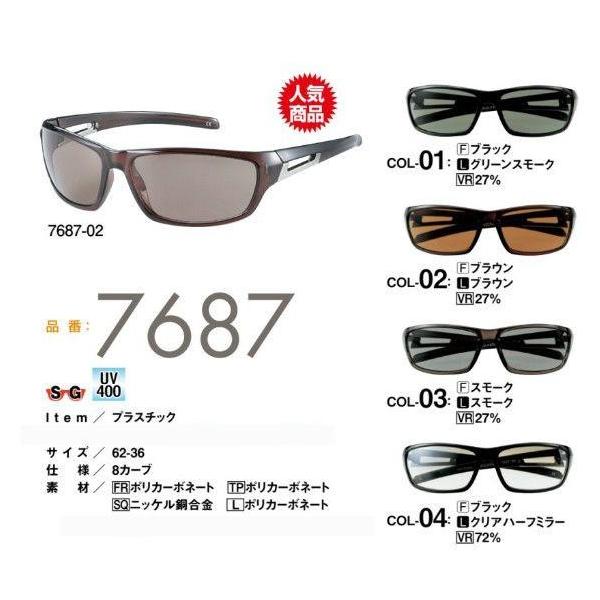 スポーツファッションサングラス 紫外線防止 ヤングサングラス N7687