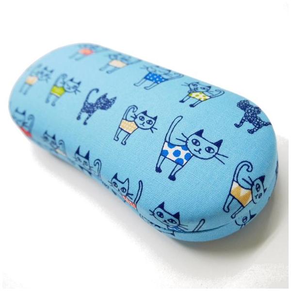 ネコのイラストがかわいい 猫柄 メガネケース Jt 73 ブルー プレゼントにも Buyee Buyee Japanese Proxy Service Buy From Japan Bot Online