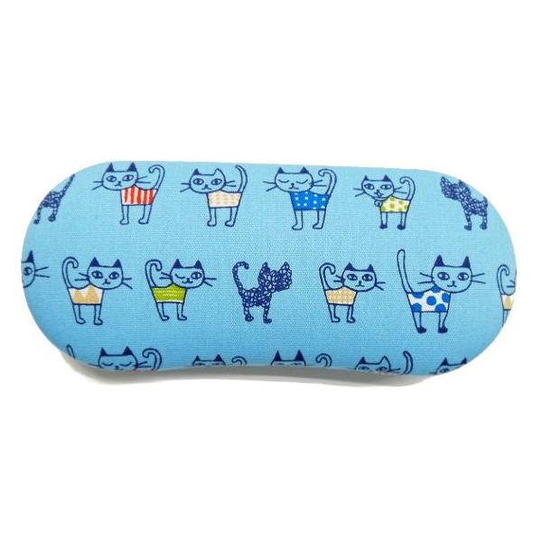 ネコのイラストがかわいい 猫柄 メガネケース Jt 73 ブルー プレゼントにも Buyee Buyee Japanese Proxy Service Buy From Japan Bot Online