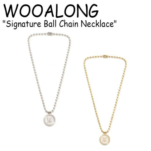 ウアロン ネックレス WOOALONG Signature Ball Chain Necklace ウアロン ネックレス WOOALONG Signature Ball Chain Necklace