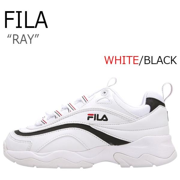 フィラ レイ スニーカー Fila メンズ レディース Ray ダッドシューズ White ホワイト Black ブラック Fs1sia3061x シューズ Kanivatonga Nz